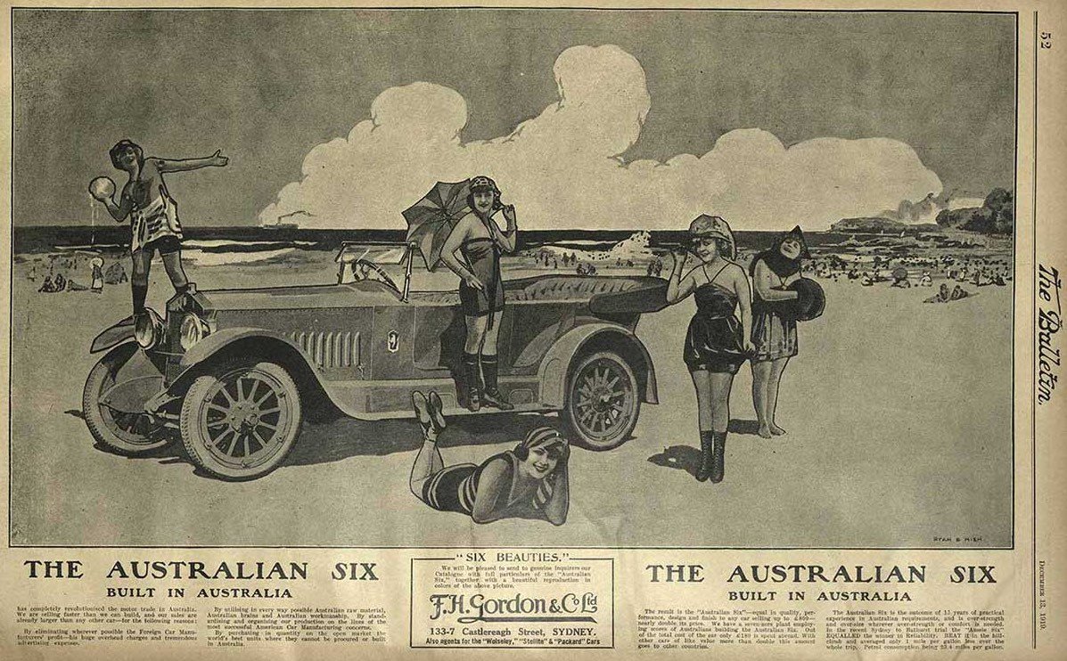 Australian Six print advertisement